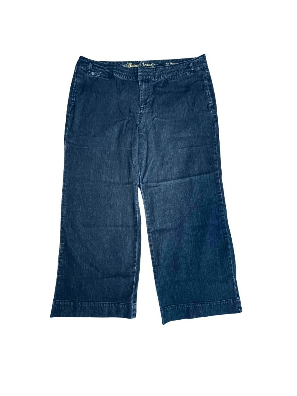 Wide Leg Avenue Jeans "The Trouser" Size 22 Dark Wash Casual Stretch Comfortable